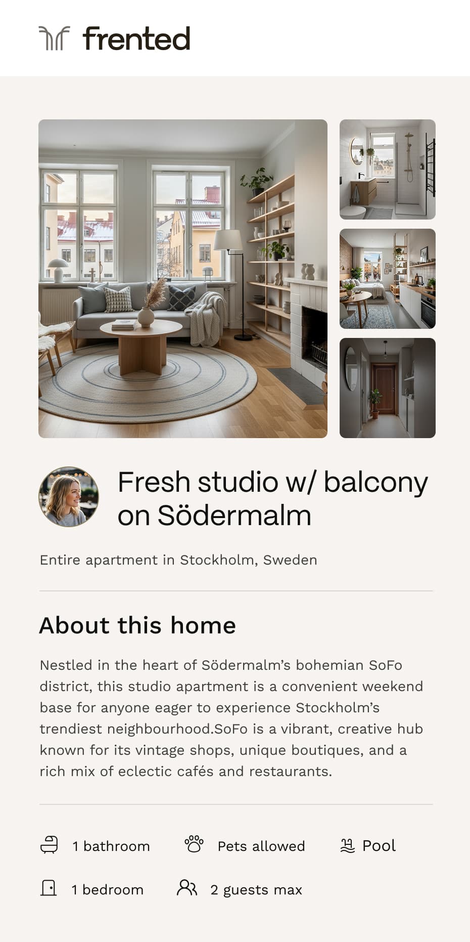 Property profile on phone